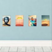 art muurkunst sets (Houten vloer)