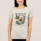 art nature beauty in simplicity Tri-Blend shirt (Voorkant)