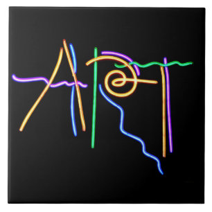 Art Neon-teken Tegeltje