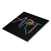 Art Neon-teken Tegeltje (Zijkant)