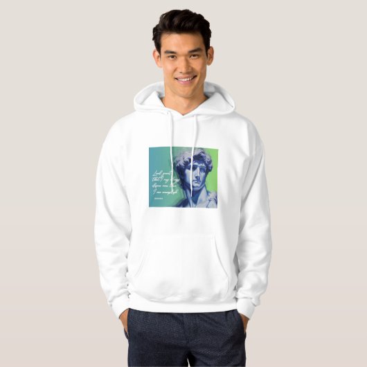 Art Never Dies Hoodie | David Sculpture  (Voorkant volledig)