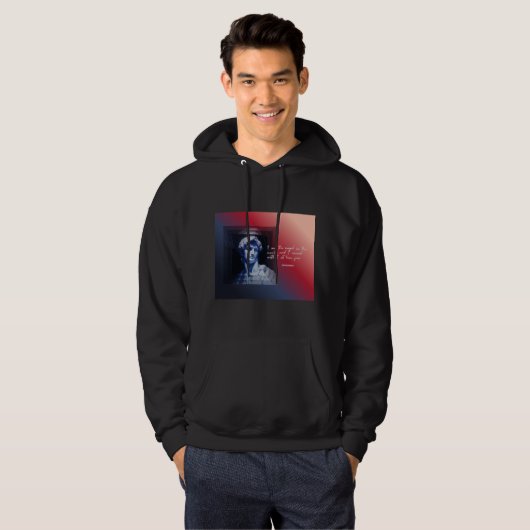 Art Never Dies Hoodie | David Sculpture (Voorkant volledig)
