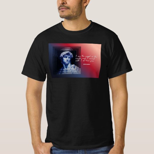 Art Never Dies T-shirt | David Beeldhouwwerk (Voorkant)