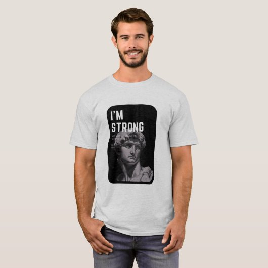 Art Never Dies t-shirt | David Sculpture (Voorkant volledig)