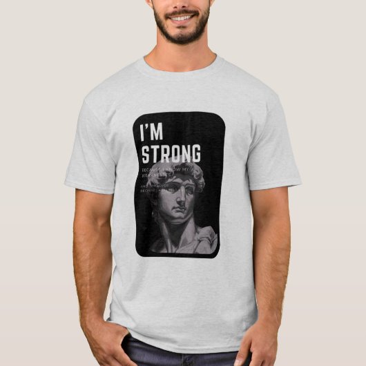 Art Never Dies t-shirt | David Sculpture (Voorkant)