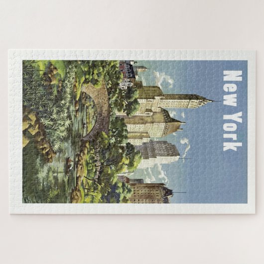  Art New York City Travel Illustration Legpuzzel (Horizontaal)
