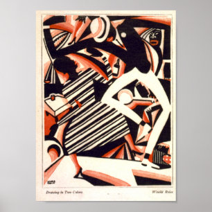 Art Nieuw-Afrikaans thema Poster