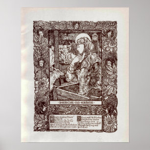 Art Nieuw kerstfeest (1898) Poster