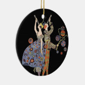  Art Nieuw Kunst Deco Holiday Partij Keramisch Ornament (Rechts)