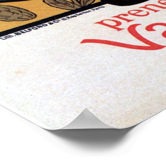 Art Nieuwe Nederlandse chocolade en verticale bann Poster (Hoek)