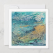 Art notitiekaart abstracte kunst poscard zee. Dag  Notitiekaartje (Voorkant)