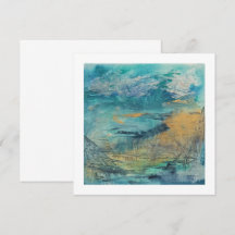 Art notitiekaart abstracte kunst poscard zee. Dag 