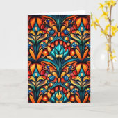 Art Nouveau 15 wenskaart blanco Kaart (Gele Bloem)