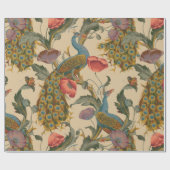 Art Nouveau 1890 The Peacock Pattern Cadeaupapier (Vlak)