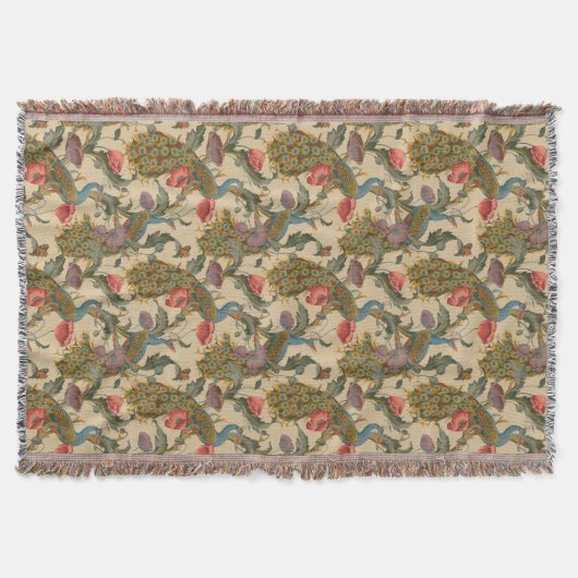  Art Nouveau 1890 The Peacock Pattern Deken (Voorkant)