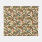  Art Nouveau 1890 The Peacock Pattern Fleece Deken (Voorkant (Horizontaal))