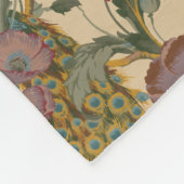  Art Nouveau 1890 The Peacock Pattern Fleece Deken (Hoek)