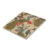  Art Nouveau 1890 The Peacock Pattern Tegeltje (Zijkant)