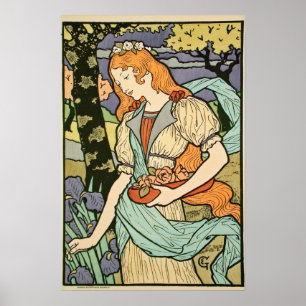 Art Nouveau 1893 door Eugène Grasset Poster