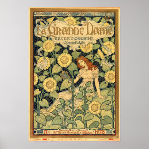 Art Nouveau 1893 Hoesje van Eugène Grasset Poster