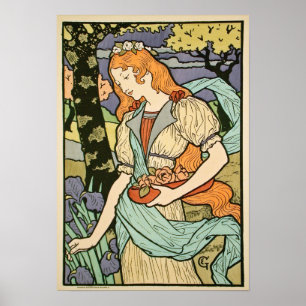 Art Nouveau 1893 van Eugène Grasset Poster