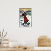 Art Nouveau 1895 The Sun en Louis John Rhead Poster (Keuken)