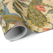 Art Nouveau 1896 Het pauw patroon Cadeaupapier (Rol Hoek)