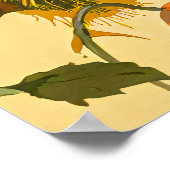  Art Nouveau 1896 Het pauw patroon Poster (Hoek)