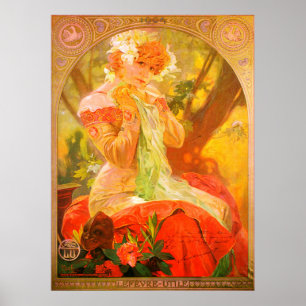 Art Nouveau 1896 Mucha Poster