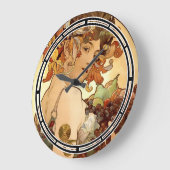 Art Nouveau  1897 "Fruit" door Alphonse Mucha Grote Klok (Hoek)