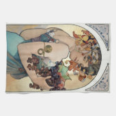 Art Nouveau 1897 "Fruit" door Alphonse Mucha Theedoek (Horizontaal)
