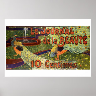 Art Nouveau 1897 Journal advertentie door Louis Rh Poster