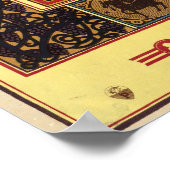 Art Nouveau 1897 kalendercover door Louis Rhead Poster (Hoek)