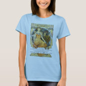 Art Nouveau 1904 World's Fair St. Louis by Mucha T-shirt (Voorkant)