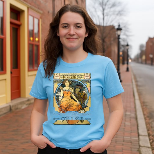 Art Nouveau 1904 World's Fair St. Louis by Mucha T-shirt