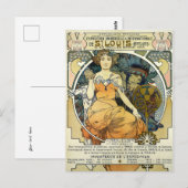 Art Nouveau 1904 World's Fair van Alphonse Mucha Briefkaart (Voorkant / Achterkant)