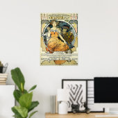 Art Nouveau 1904 World's Fair van Alphonse Mucha Poster (Thuiskantoor)
