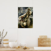 Art Nouveau 1905 Madonna van de Lilies door Mucha Poster (Keuken)