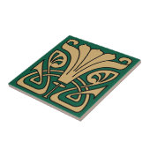  Art Nouveau 1907 Floral Ornament Frieze Tegeltje (Zijkant)