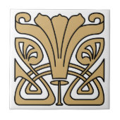 Art Nouveau 1907 Floral Ornament Frieze Tegeltje (Voorkant)