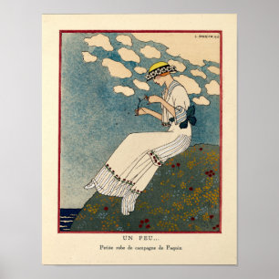 Art Nouveau "A Little..." van G. Barbier Poster