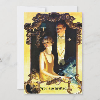 Art Nouveau aangepaste formele kleding uit de jare Kaart