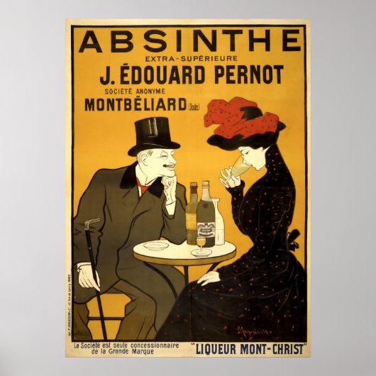 Art Nouveau Absinthe Ad door L. Cappiello Poster (Voorkant)