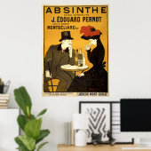 Art Nouveau Absinthe Ad door L. Cappiello Poster (Thuiskantoor)