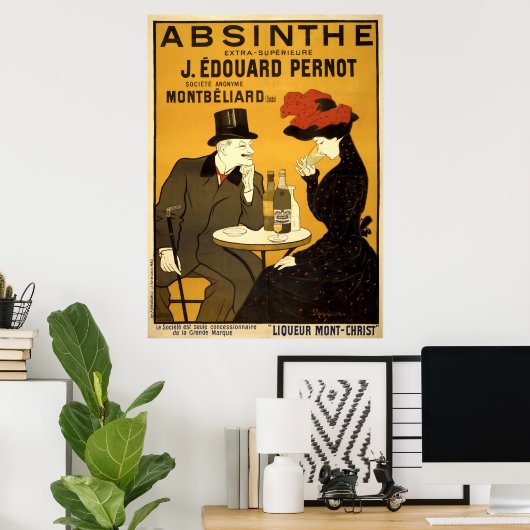  Art Nouveau Absinthe Ad door L. Cappiello Poster (Thuiskantoor)