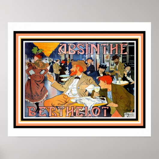 Art Nouveau Absinthe Berthelot Poster 16 x 20 (Voorkant)