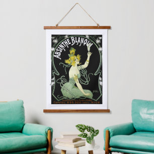  Art Nouveau Absinthe Blanqui door Nover Hangend Wandkleed