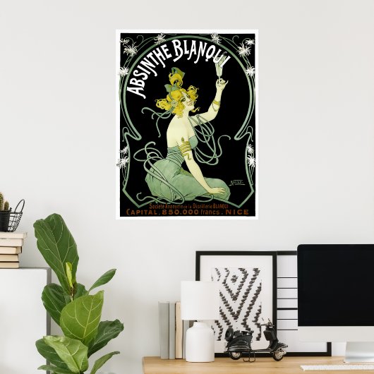  Art Nouveau Absinthe Blanqui door Nover Poster (Thuiskantoor)