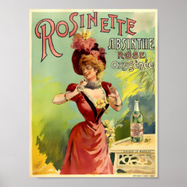  Art Nouveau Absinthe Rosinette Poster