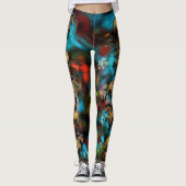 Art Nouveau Abstract Leggings (Voorkant)